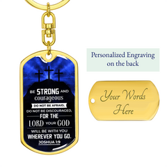 Be strong dog tag