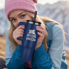 Adventure in the wild tumbler