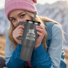 Adventure in the wild tumbler