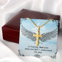 Love cross and chain