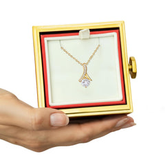 Rotating rose gift box